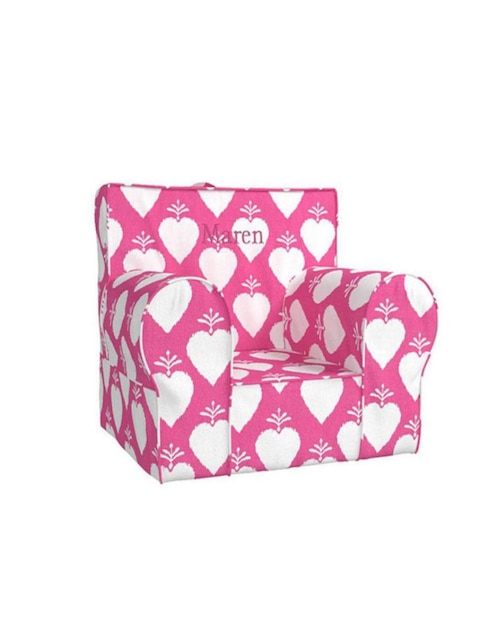 Funda Para Sillón Regular Anywhere Corazones Ikat Fucsia