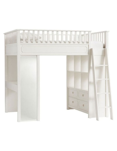 Cama loft Ava Regency Stair de madera matrimonial