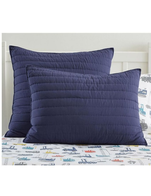 FUNDA COJÍN BRA, ESTÁNDAR, AZUL MARINO