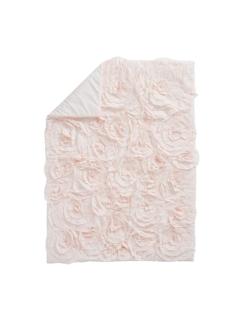 COBIJA ML ROSETT, INFANTIL, ROSA CLARO