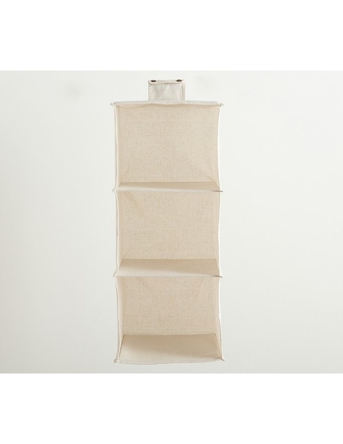 Canasta con forma rectangular Hanging Closet de algodón