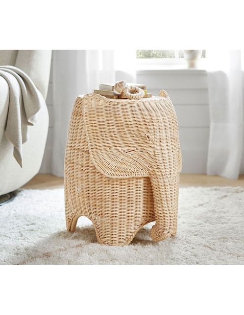 Mesa lateral Rattan Elephant