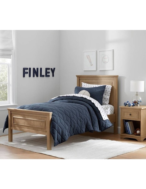 Cama Fillmore de madera individual