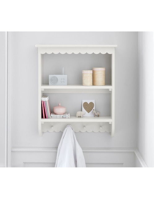 Repisa Scalloped de madera