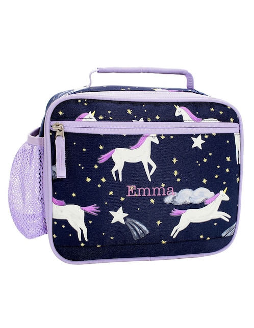 Lonchera térmica Mackenzie Navy Night Unicorn Glow-in-the-Dark