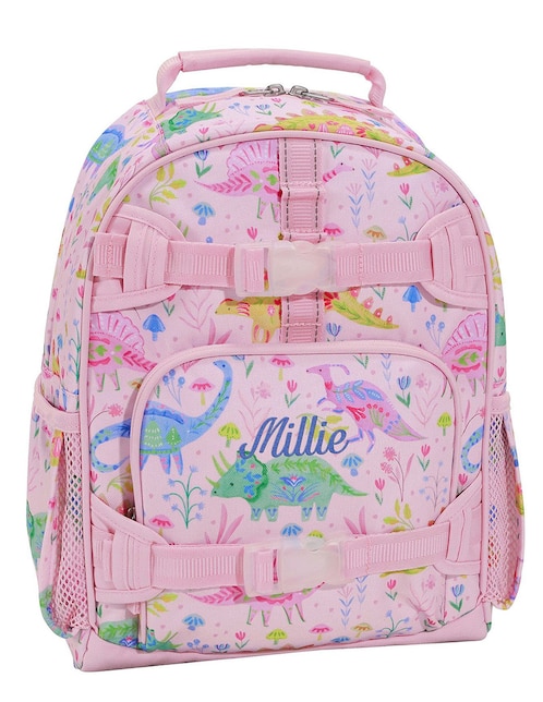 Mochila escolar Mackenzie Heritage Pink Dinos para niña