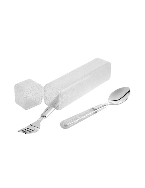 Set cubiertos de acero inoxidable 3 piezas