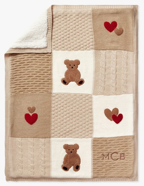 Cobija de tejido suave Teddy Bear Heirloo unisex
