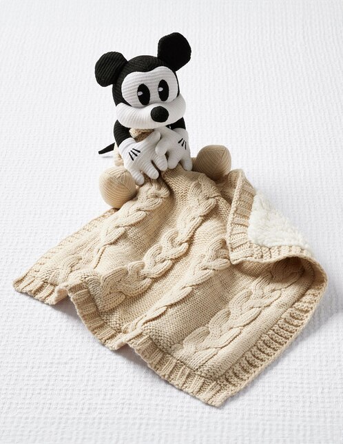 Manta de apego de tejido plano Mickey Mouse para niño