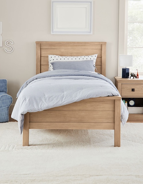 Cama Charlie Seadrift de madera individual