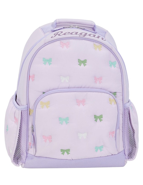Mochila escolar Mackenzie Puffer Lavender Bows para niña