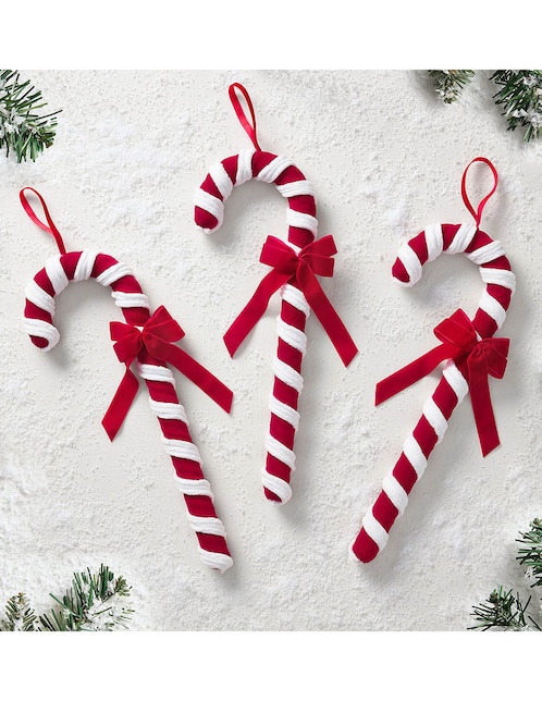 Set de ornamentos navideños Candy Cane