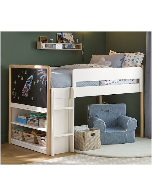 Cama Avery de madera individual