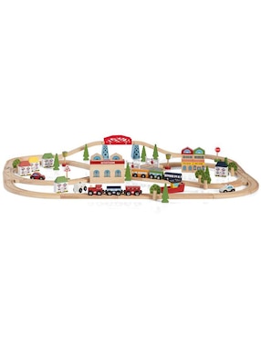 Set estación de tren pista armable Town and Country