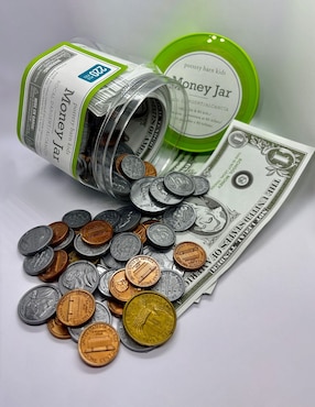 Dinero infantil money jar