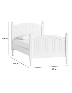 Cama Catalina de madera