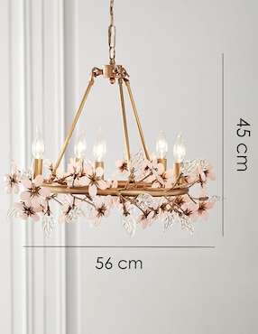Candelabro de hierro Grace Flower
