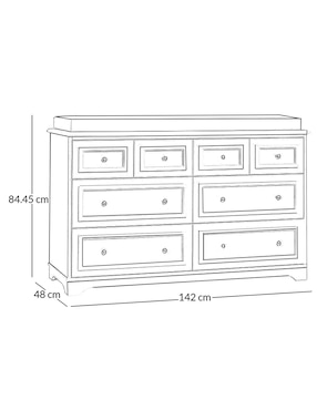 Cambiador Fillmore de madera unisex