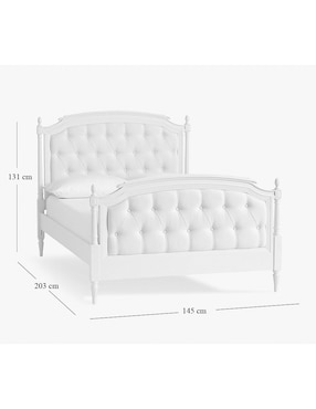 Cama Blythe de madera matrimonial