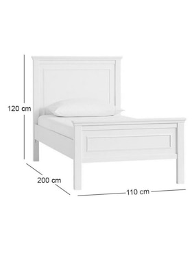 Cama Fillmore de madera individual