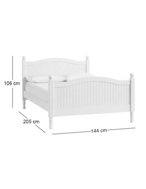 Cama Catalina de madera matrimonial