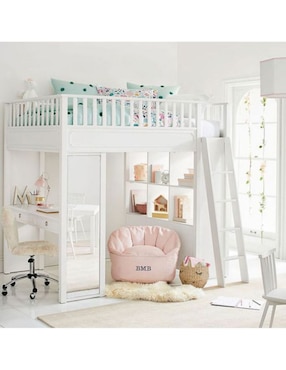 Cama loft Ava Regency Stair de madera matrimonial