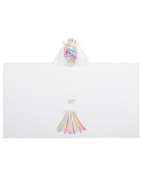 Toalla con gorro Unicorn de algodón infantil