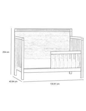 Barandal para convertir a cama infantil Rory
