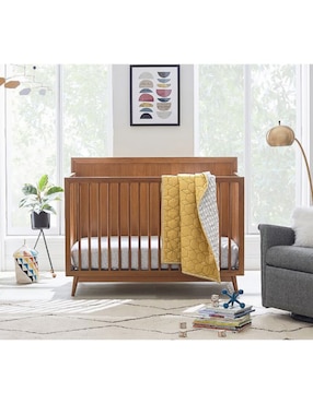 Cuna convertible a cama matrimonial Mid Century