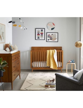Cuna convertible a cama matrimonial Mid Century