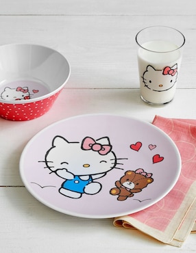 Set de mesa hello kitty de melamina