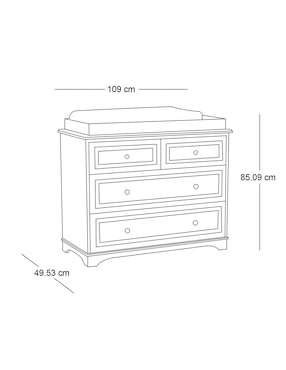 Cambiador Fillmore de madera unisex