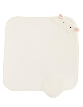 Toalla con gorro Super Soft de algodón infantil