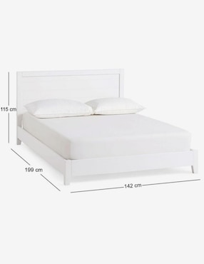 Cama Emery de madera matrimonial