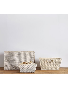 Cesto multiusos Pottery Barn Kids de mimbre