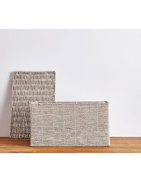 CANASTA SILVER ROPE, M, NATURAL
