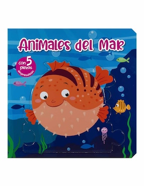 Libro De Rompecabezas: Animales Del Mar