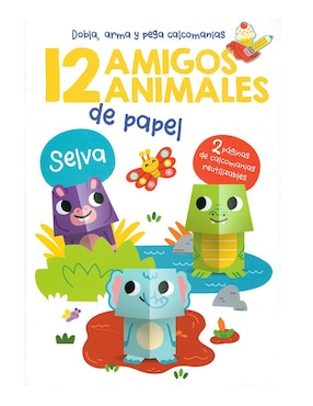 12 Amigos Animales De Papel: Selva De Jo Dupre Bvba Yoyo Books