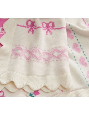 Cobija de tejido plano Loveshackfancy para bebé