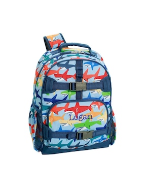 Mochila escolar Tiburón Pottery Barn Kids Mackenzie impermeable para niño