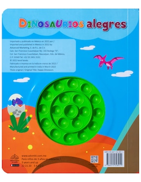 Libro Apretando burbujas: dinosaurios alegres de Silver Dolphin