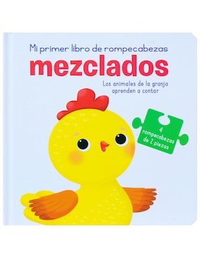 Mi Primer Libro De Rompecabezas Mezclados. Los Animales De La Granja Aprenden A Contar De Editorial Advanced