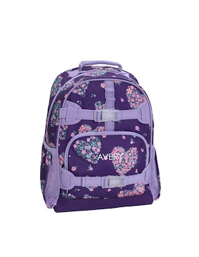 Mochila escolar Plump Flowers Hearts Mackenzie impermeable para niña