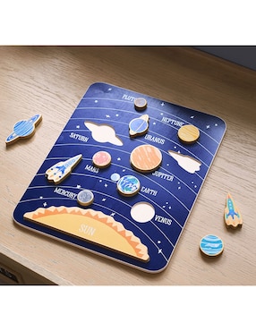 Rompecabezas Sistema solar Wooden 13 piezas