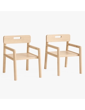 Set sillas 2 piezas Avery Pottery Barn Kids de madera