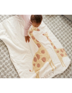 Cobija de tejido plano Fuzzy Giraffe