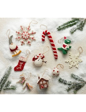 Ornamento navidad diferentes diseños Felted Gingerbread