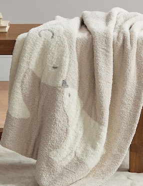 Cobija de tejido plano Fuzzy Bear