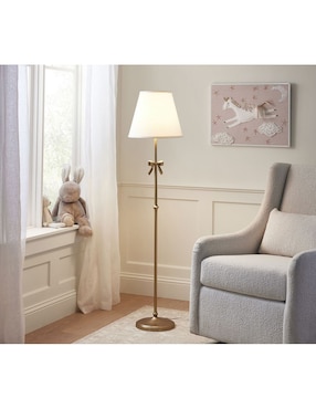 Lámpara de pie Blanca Pottery Barn Kids Ava Ribbon