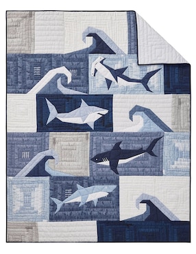 Colcha Patchwork Heritage Shark